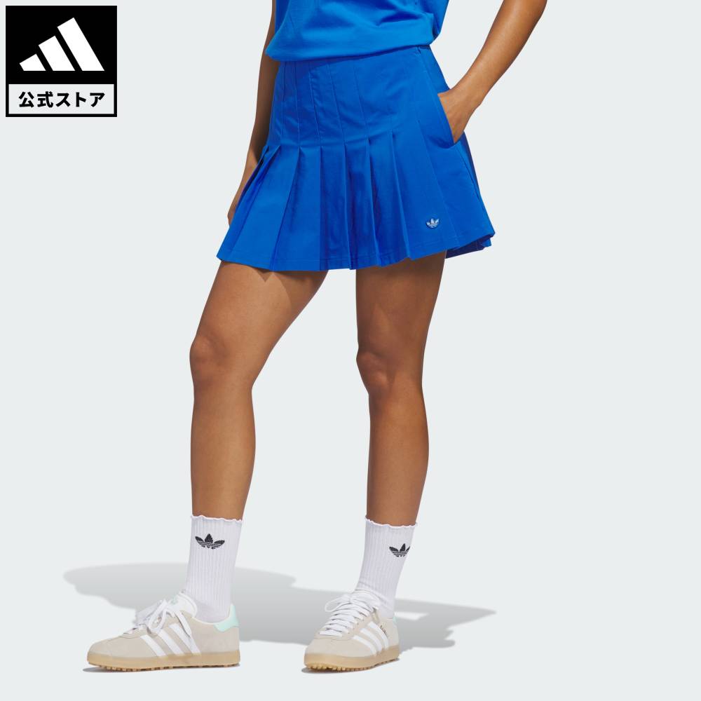 【公式】アディダス adidas 返品可 ゴルフ オリジナルス プリーツスコート オリジナルス レディース ウェア・服 スカート 青 ブルー KB8635