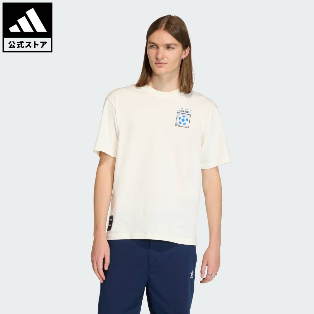 【公式】アディダス adidas 返品可 ライフスタイル アーカイブ カントリー フラッグ Tシャツ オリジナルス メンズ ウェア・服 Tシャツ 白 ホワイト KD1430