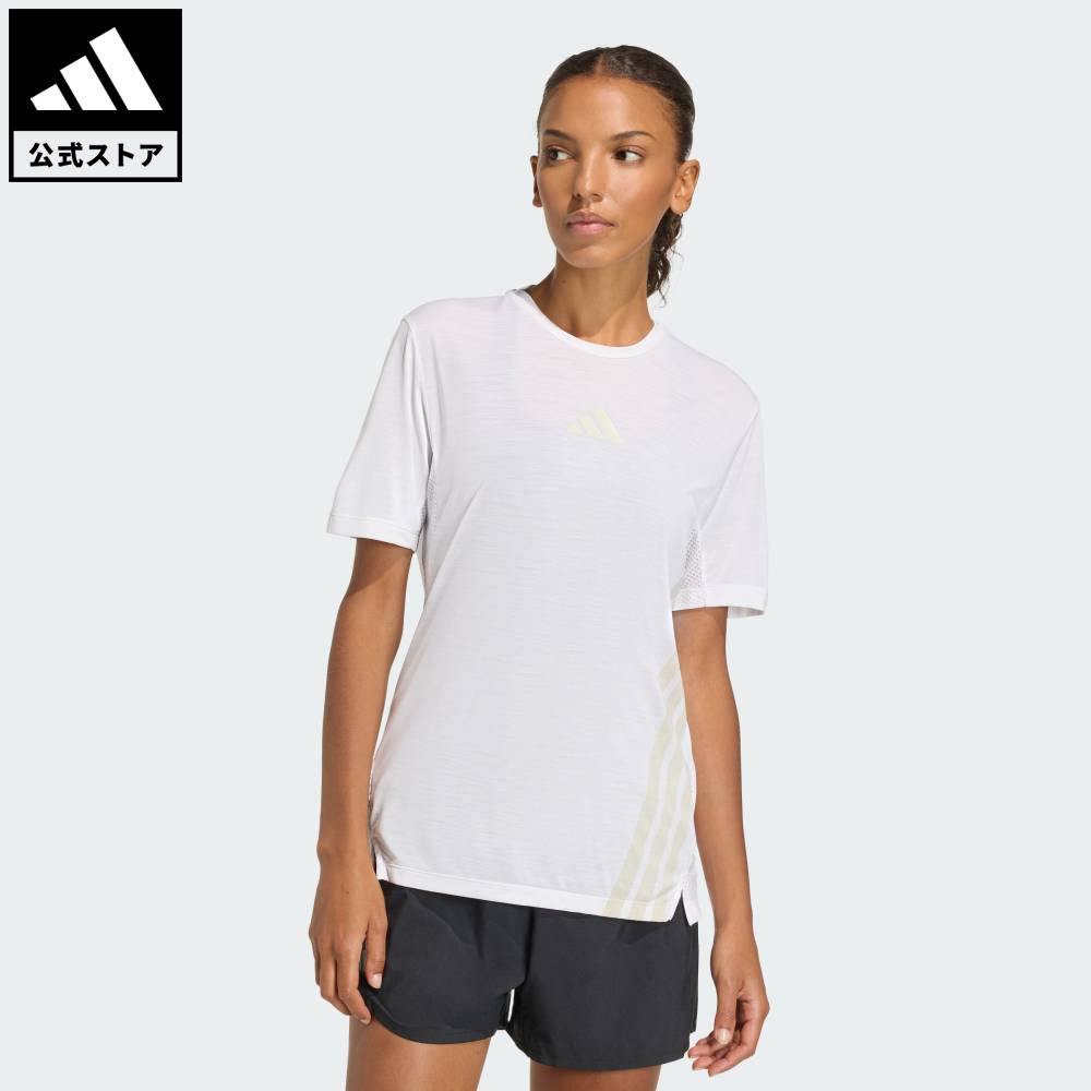 【公式】アディダス adidas 返品可 トレイルランニング テレックス Xperior クライマクール+ 半袖Tシャツ アディダス テレックス レディース ウェア・服 Tシャツ 白 ホワイト KD4857