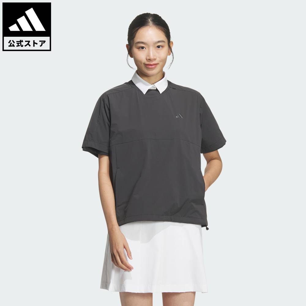 【公式】アディダス adidas 返品可 ゴルフ アルティメット365ツアー半袖プルオーバー パフォーマンス レディース ウェア・服 ジャケット 黒 ブラック KD7232