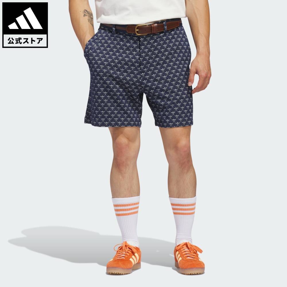 乐天商城 - 【公式】アディダス adidas 返品可 ゴルフ オリジナルス オールオーバー ショーツ オリジナルス メンズ ウェア・服 ショートパンツ・短パン 青 ブルー KE6136