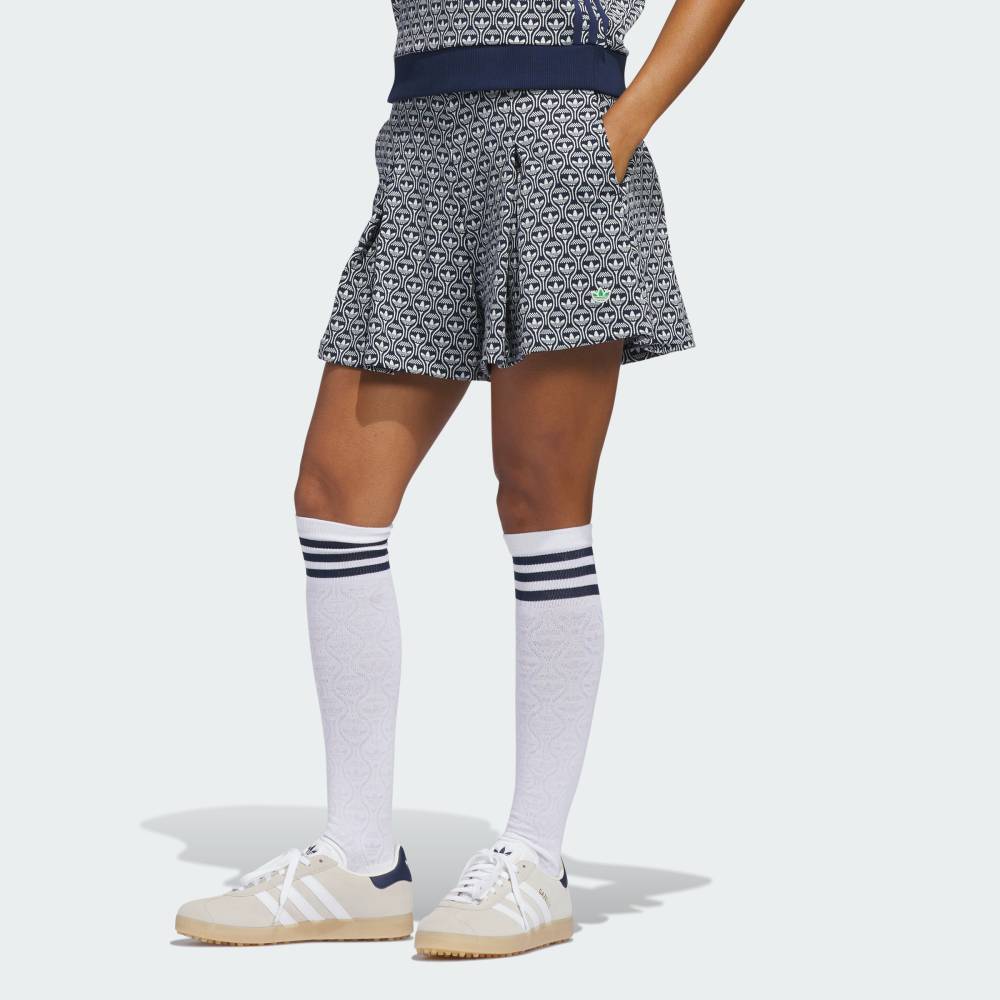 【公式】アディダス adidas 返品可 ゴルフ オリジナルス オールオーバー ショートパンツ オリジナルス レディース ウェア・服 ショートパンツ・短パン 青 ブルー KE7778