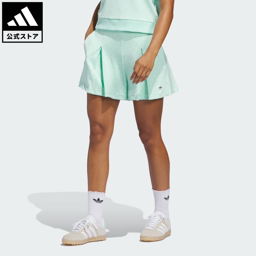 【公式】アディダス adidas 返品可 ゴルフ オリジナルス オールオーバー ショートパンツ オリジナルス レディース ウェア・服 ショートパンツ・短パン 緑 グリーン KE7779