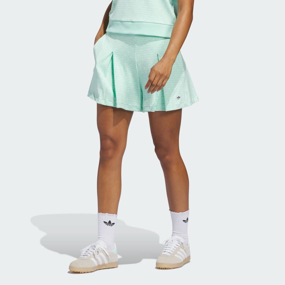 【ポイント10倍 07/15 00:00～07/26 01:59】 【公式】アディダス adidas 返品可 ゴルフ オリジナルス オールオーバー ショートパンツ オリジナルス レディース ウェア・服 ショートパンツ・短パン 緑 グリーン KE7779 【PTU】