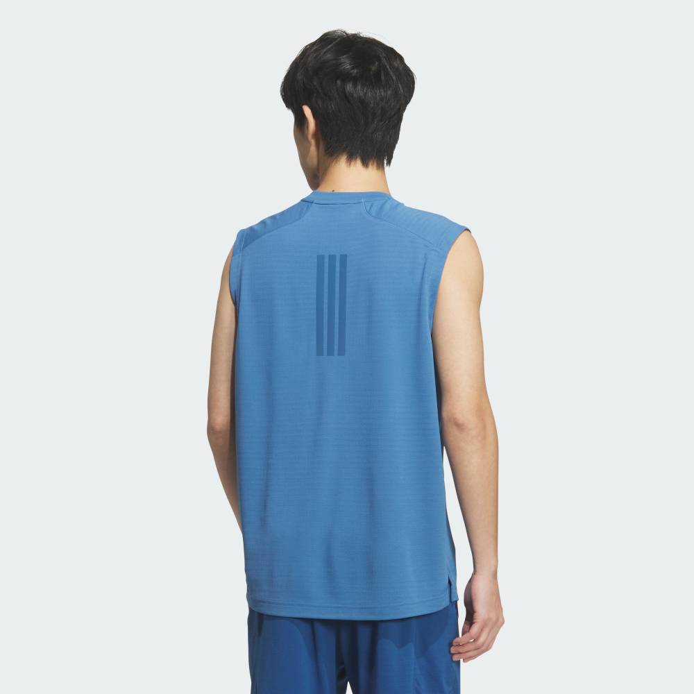 【公式】アディダス adidas 返品可 ジム・トレーニング メンズ　クールセンサータンクトップ パフォーマンス メンズ ウェア・服 タンクトップ 青 ブルー KF6130