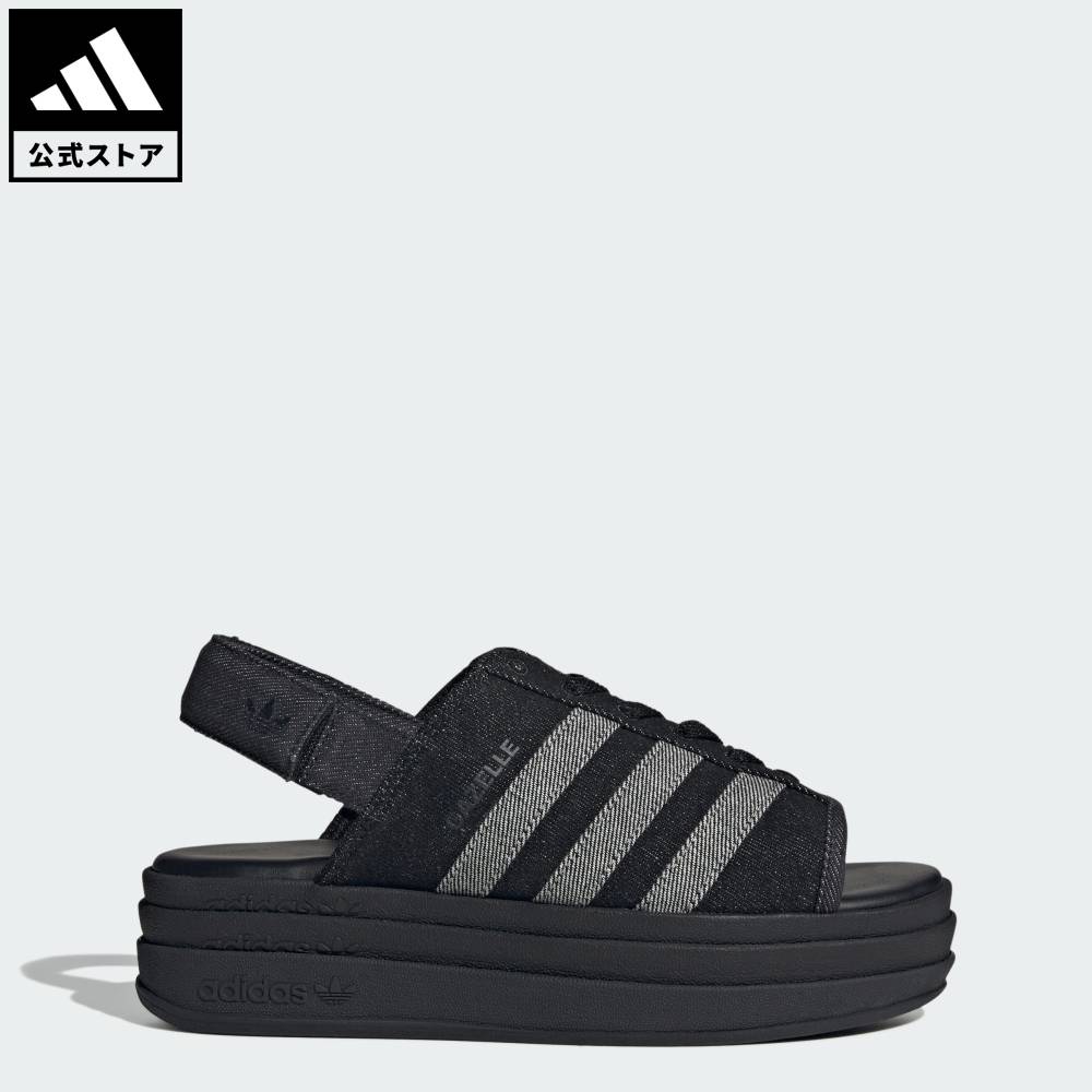 [공식] 아디다스 adidas 반품 가능 라이프 스타일 가젤 볼드 샌들 / GAZELLE BOLD SANDALS 오리지널스 레이디스 신발 신발 샌들 & 비치 샌들 블랙 블랙 KI0007