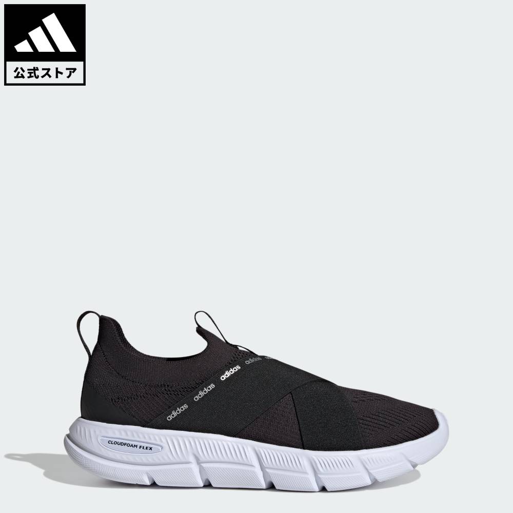 【公式】アディダス adidas 返品可 ウォーキング Cloudfoam フレックス アダプト / SHOES スポーツウェア レディース シューズ 靴 スニーカー 黒 ブラック KK0380