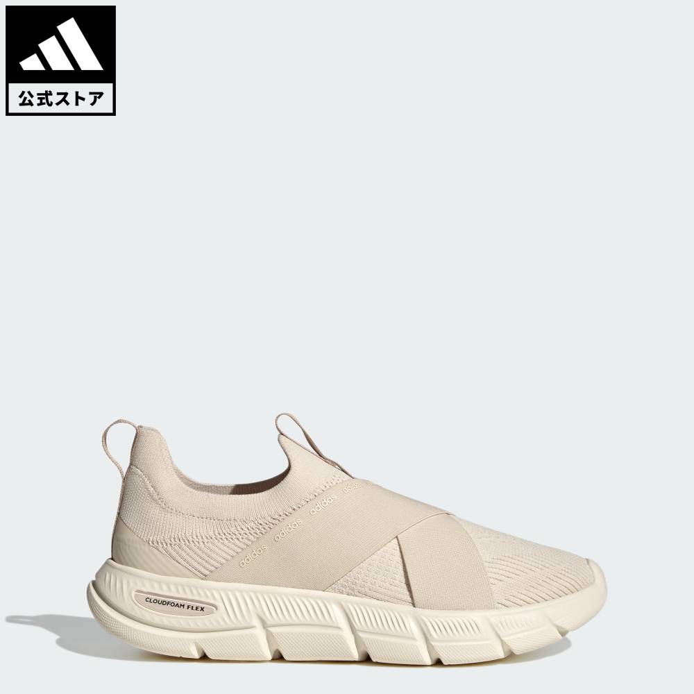 【公式】アディダス adidas 返品可 ウォーキング Cloudfoam フレックス アダプト / SHOES スポーツウェア レディース シューズ 靴 スニーカー 白 ホワイト KK0383