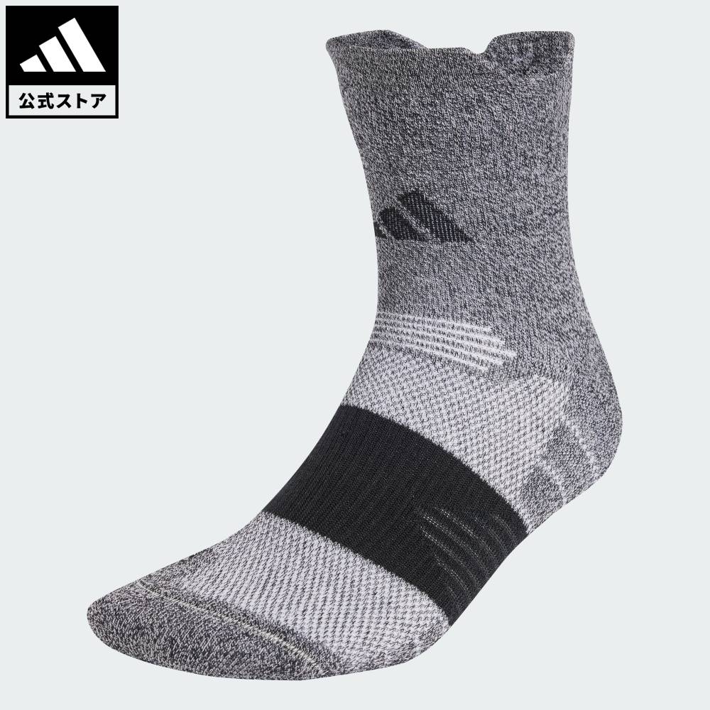 【ポイント20倍 4/24 20:00～4/27 9:59】 【公式】アディダス adidas 返品可 ランニング ラン × クッション ソックス1足 パフォーマンス ユニセックス アクセサリー ソックス・靴下 黒 ブラック JD9558 【PT】