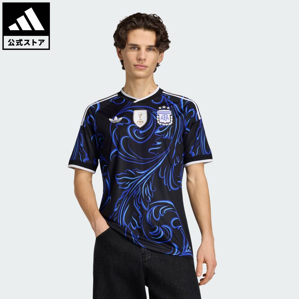 【公式】アディダス adidas 返品可 サッカー アルゼンチン代表 26 アウェイ レプリカ ユニフォーム オリジナルス ユニセックス ウェア・服 ユニフォーム 黒 ブラック JM8395