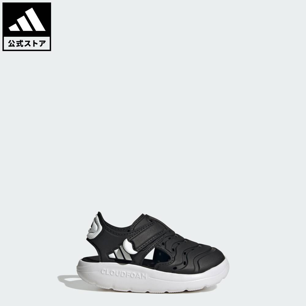 【ポイント20倍 4/24 20:00～4/27 9:59】 【公式】アディダス adidas 返品可 ライフスタイル ウォーター サンダル 2 サンダル ベビー / Water Sandal 2 Sandals Infants スポーツウェア キッズ／子供用 シューズ 靴 サンダル＆ビーチサンダル 黒 ブラック JP6998 【PT】