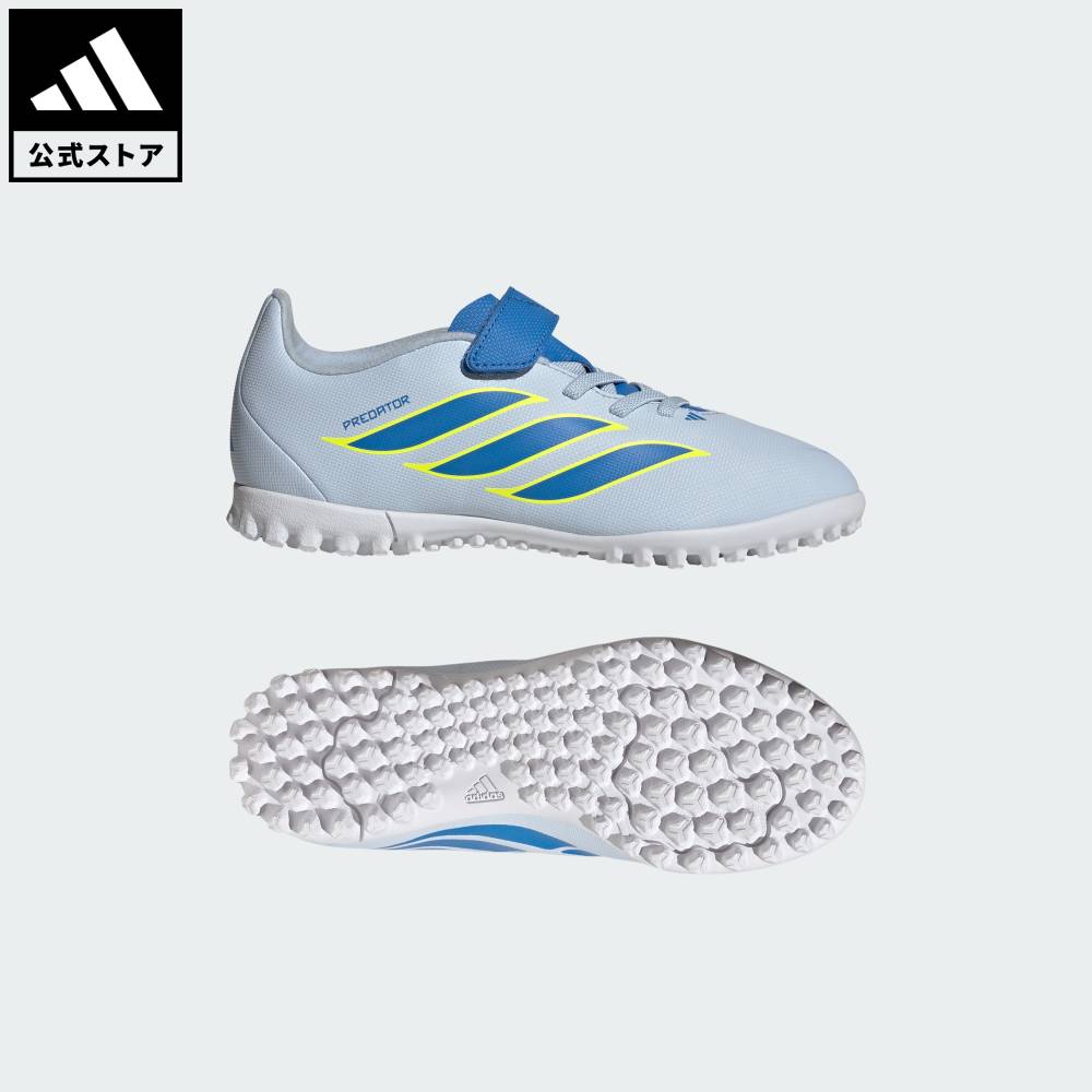 【公式】アディダス adidas 返品可 サッカー キッズ プレデター CLUB フックアンドループ TF / ターフ用（トレーニングシューズ） / PREDATOR CLUB Hook-and-Loop Turf Football Kids パフォーマンス キッズ／子供用 シューズ・靴 スポーツシューズ 青 ブルー JS0368