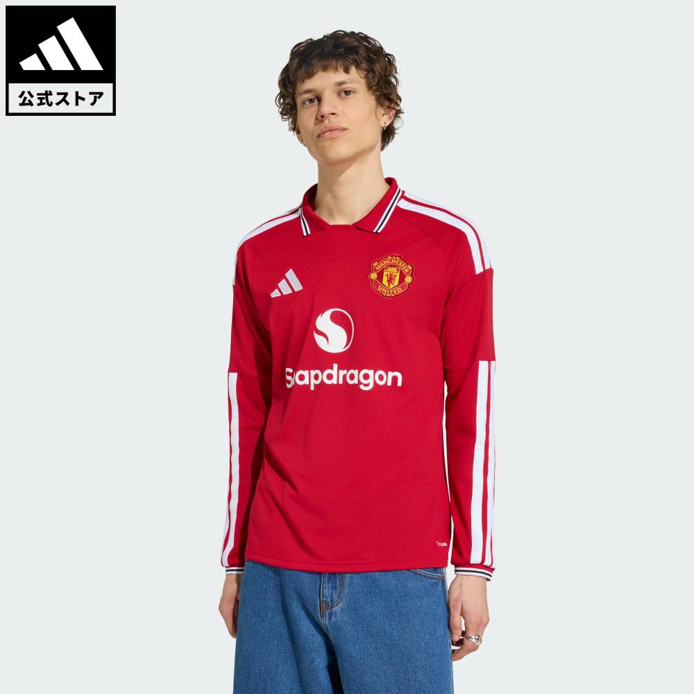 National Teams - 【公式】アディダス adidas 返品可 サッカー マンチェスター・ユナイテッド 26/27 ホームジャージー 長袖 パフォーマンス メンズ ウェア・服 ユニフォーム 赤 レッド KC4773
