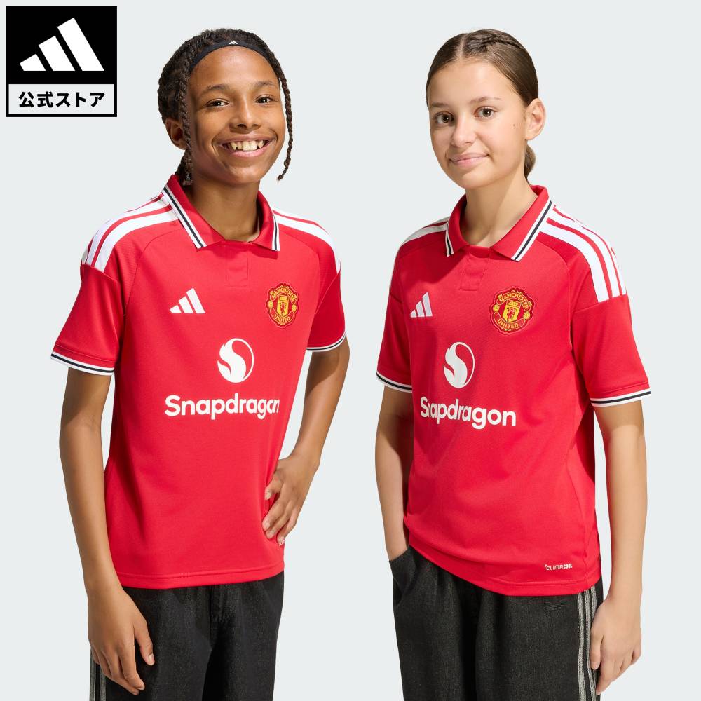 乐天商城 - 【公式】アディダス adidas 返品可 サッカー マンチェスター・ユナイテッド 26/27 ホームジャージー キッズ パフォーマンス キッズ／子供用 ウェア・服 ユニフォーム 赤 レッド KC4796