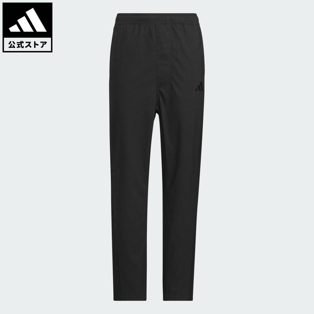 樂天商城 - 【公式】アディダス adidas 返品可 ライフスタイル 軽パン ストレッチウーブンパンツ スポーツウェア キッズ／子供用 ウェア・服 ボトムス 黒 ブラック KR4622