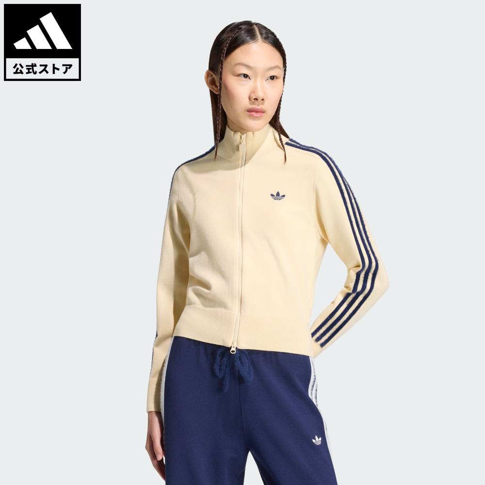 樂天商城 - 【公式】アディダス adidas 返品可 ライフスタイル ニット ファイヤーバード トラックトップ オリジナルス レディース ウェア・服 ジャージ イエロー KS6797