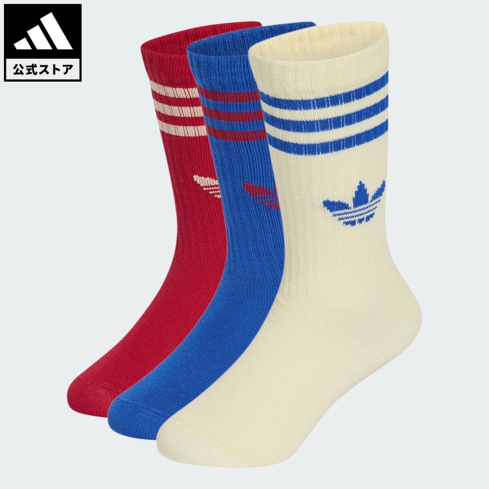 【公式】アディダス adidas 返品可 ライフスタイル クルーソックス 3足組 オリジナ...