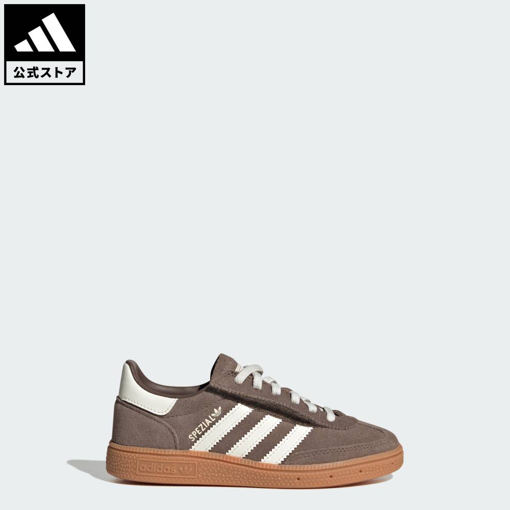 樂天商城 - 【公式】アディダス adidas 返品可 ライフスタイル HANDBALL SPEZIAL CF EL C オリジナルス キッズ／子供用 シューズ・靴 スニーカー ブラウン LA4008