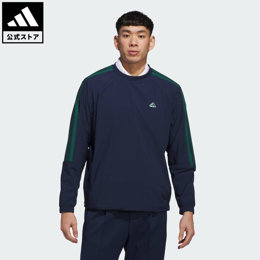 Brand：パフォーマンスSports：ゴルフCategory：ウェア・服【27cg】【color:ブルー】【size:J/S】 【size:J/M】 【size:J/L】 【size:J/XL】 【size:J/2XL】 スポーツブランドアディダス公式ショップスリーストライプス クルーネック スウェットフェアウェイからクラブハウスまで、スタイルと快適さを求めるなら、このシャツは頼りになるアイテム。耐久性に優れた伸縮性のあるリップストップ生地で作られたこのスウェットシャツは、プレーはもちろん外出にも重宝するアイテム。レギュラーフィットが生み出すタイムレスなシルエットは、動きに自然にフィットする。軽やかな着心地で、ティーショットから最後のパットまで快適さをキープ。レイヤリングもしやすく、汎用性の高い仕上がり。サイドポケットがあるので小物の収納に便利。クルーネックがクラシックな雰囲気を醸し出し、アイコニックな袖のスリーストライプスと左胸のadidasロゴがスポーティーなスタイルを演出。細部にまでこだわって作られたこの長袖スウェットシャツは、あらゆる瞬間を軽やかにし、どこに行ってもスポーツスピリットを体現。丈夫なリップストップ仕立ての長袖スウェット。レギュラーフィットクルーネックナイロン85% / ポリウレタン15%リップストップ生地両サイドにポケット商品番号：KH0126色：Collegiate Navy / Collegiate Greenモデル：TS126スポーツ：ゴルフテクノロジー：UVSize胸囲うしろ着丈袖丈袖口幅J/SJ/MJ/LJ/XLJ/2XL115cm120cm122cm127cm133cm68cm69cm69cm70cm72cm77cm77cm77cm78cm78cm19cm20cm20cm20cm20cm※ 上記の数値はそれぞれのサイズにおける製品の寸法を表しています。※ 商品によっては、表示の寸法から若干の誤差（1～2cm）が発生する場合があります。※ 同じサイズでも、製品の素材の特徴やデザインによって着用感が異なる場合があります。Other Color