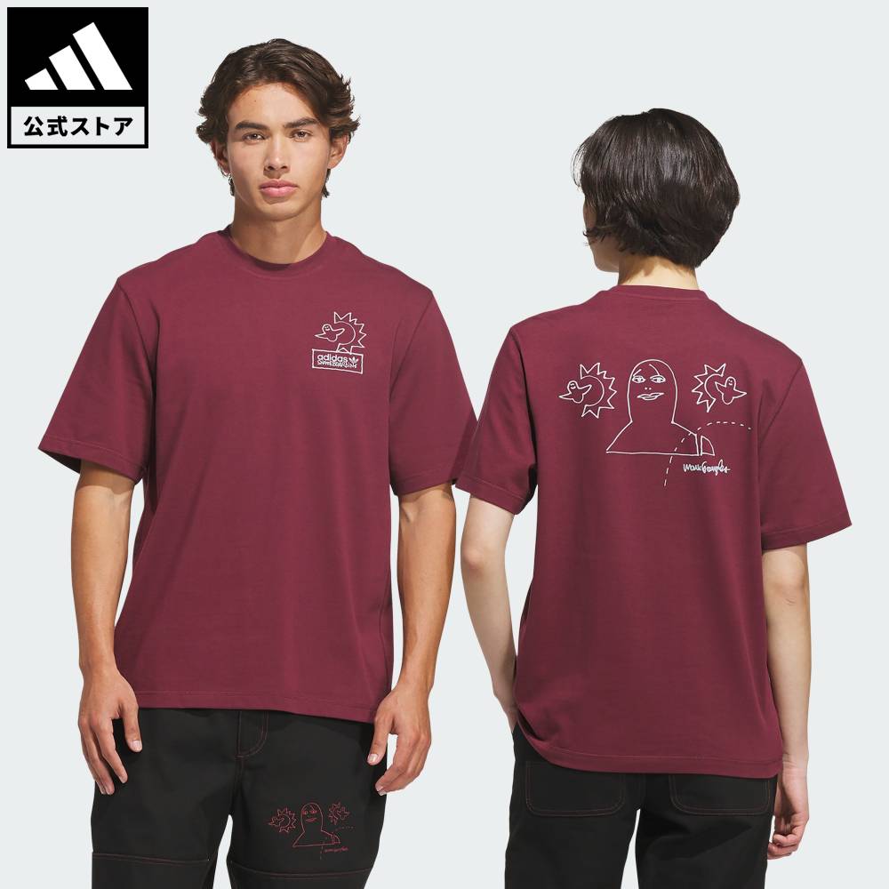 アディダス adidas 返品可 ソーシャルギフト対象 スケートボーディング SKATEBOARDING x MARK GONZALES NOT AMUSED TEE オリジナルス ユニセックス ウェア・服 Tシャツ KQ6267