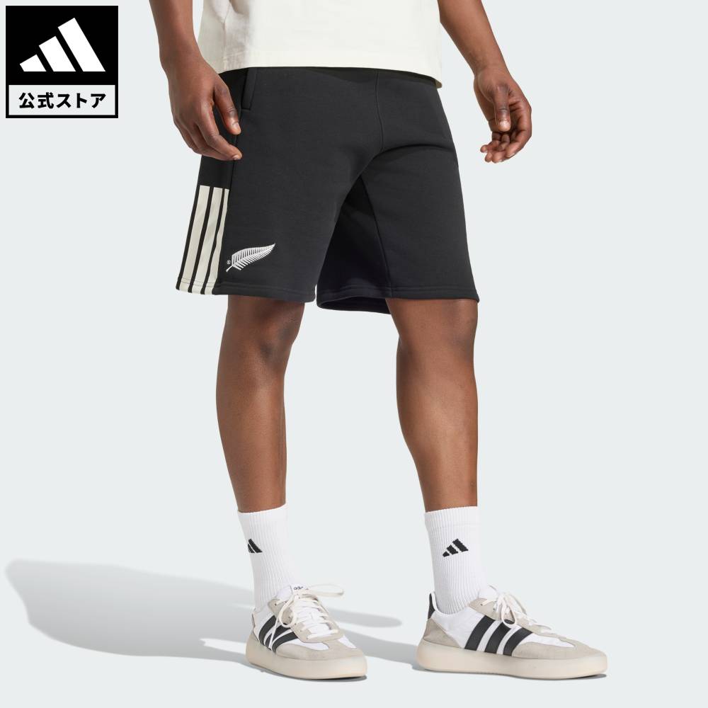【公式】アディダス adidas 返品可 ラグビー オールブラックス レジャーウェア ショーツ パフォーマンス メンズ ウェア・服 ショートパンツ・短パン 黒 ブラック KQ8183