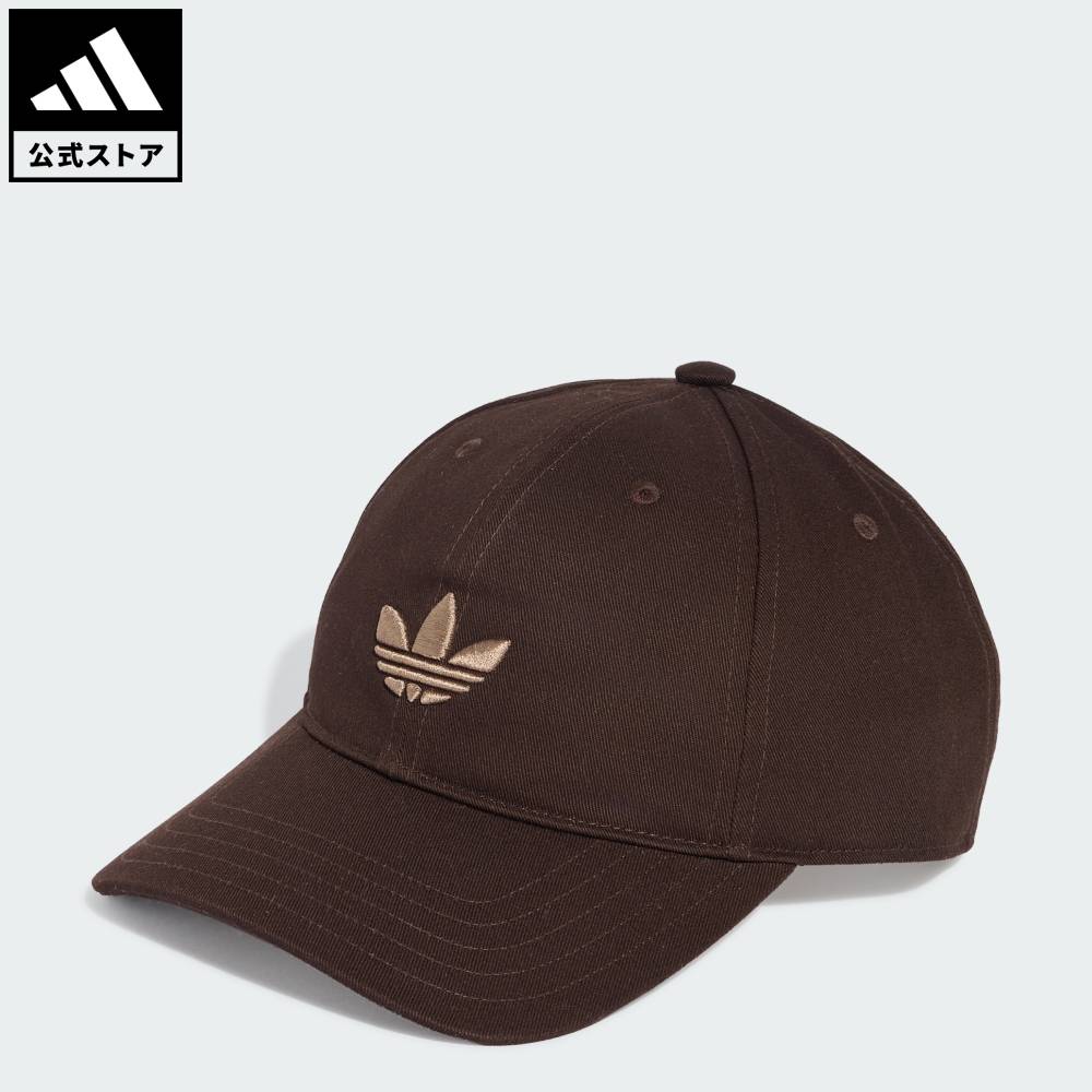 [공식] 아디다스 adidas 반품 가능 라이프 스타일 아디 컬러 클래식 트레포일 베이스볼 캡 오리지널스 유니섹스 액세서리 모자 브라운 KR1660