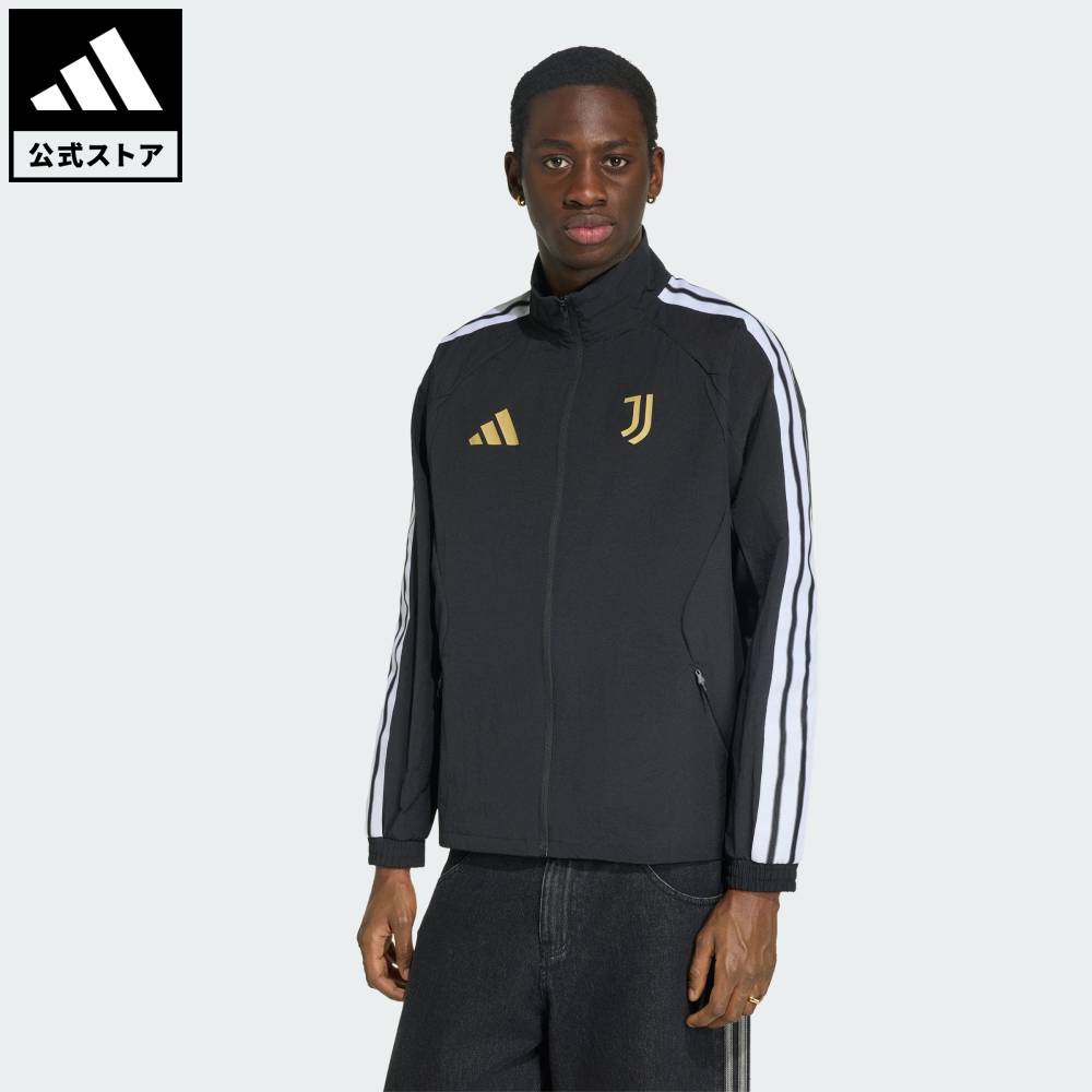 樂天商城 - 【公式】アディダス adidas 返品可 サッカー ユベントス・トリノ ホーム アンセムジャケット パフォーマンス メンズ ウェア・服 ジャージ 黒 ブラック KV6740
