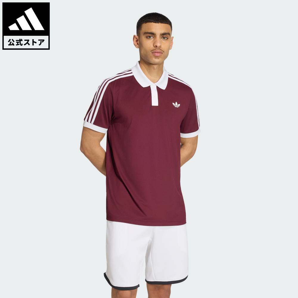 Brand：パフォーマンスSports：テニスCategory：ウェア・服【25cg】【color:バーガンディ】【size:J/S】 【size:J/M】 【size:J/L】 【size:J/XL】 【size:J/2XL】 【size:J/3XL】 スポーツブランドアディダス公式ショップテニス クラシック ポロシャツテニス クラシックス ポロシャツは、クラシックなテニススタイルとモダンな機能性が融合した一着。テニスの伝統にインスパイアされ、上質な素材と遊び心のあるディテールでクラシックなデザインを再解釈。コートでアクティブに動くときも、クラブハウスでリラックスするときも、このポロシャツはスタイリッシュに動きをサポートする。スリムフィットでスタイリッシュなシルエットを実現し、動きを妨げない。クライマクール テクノロジーが吸汗速乾を実現し、涼しくドライな着心地を提供。ショートスリーブは時代を超えた汎用性を加え、ボタンプラケットと襟がクラシックなスポーティースタイルを演出する。ニットファブリックは肌に柔らかな肌触りを提供し、一日中快適な着心地を実現。アイコニックなアディダスのスリーストライプスが、豊かなスポーツウェアの伝統を称えつつ大胆なアクセントを加える。時代を超えた伝統と現代的なイノベーションの融合を求める人のために作られたこのポロシャツは、ラケットスポーツのギアに欠かせないアイテムだ。涼しくドライなパフォーマンスを実現するクライマクール テクノロジーを採用したクラシックなポロシャツ。レギュラーフィットボタンプラケットポリエステル86% / ポリウレタン14%ニットファブリック半袖商品番号：KY8887色：Maroonモデル：HF515スポーツ：テニステクノロジー：クライマクールSize胸囲うしろ着丈袖丈J/MJ/LJ/XLJ/2XL103cm105cm110cm116cm70cm70cm71cm73cm25cm25cm26cm27cm※ 上記の数値はそれぞれのサイズにおける製品の寸法を表しています。※ 商品によっては、表示の寸法から若干の誤差（1～2cm）が発生する場合があります。※ 同じサイズでも、製品の素材の特徴やデザインによって着用感が異なる場合があります。Other Color