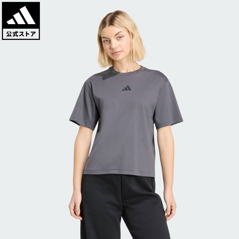 【公式】アディダス adidas 返品可 ソーシャルギフト対象 ライフスタイル アディダス Z.N.E. Tシャツ スポーツウェア レディース ウェア・服 Tシャツ グレー KF6361