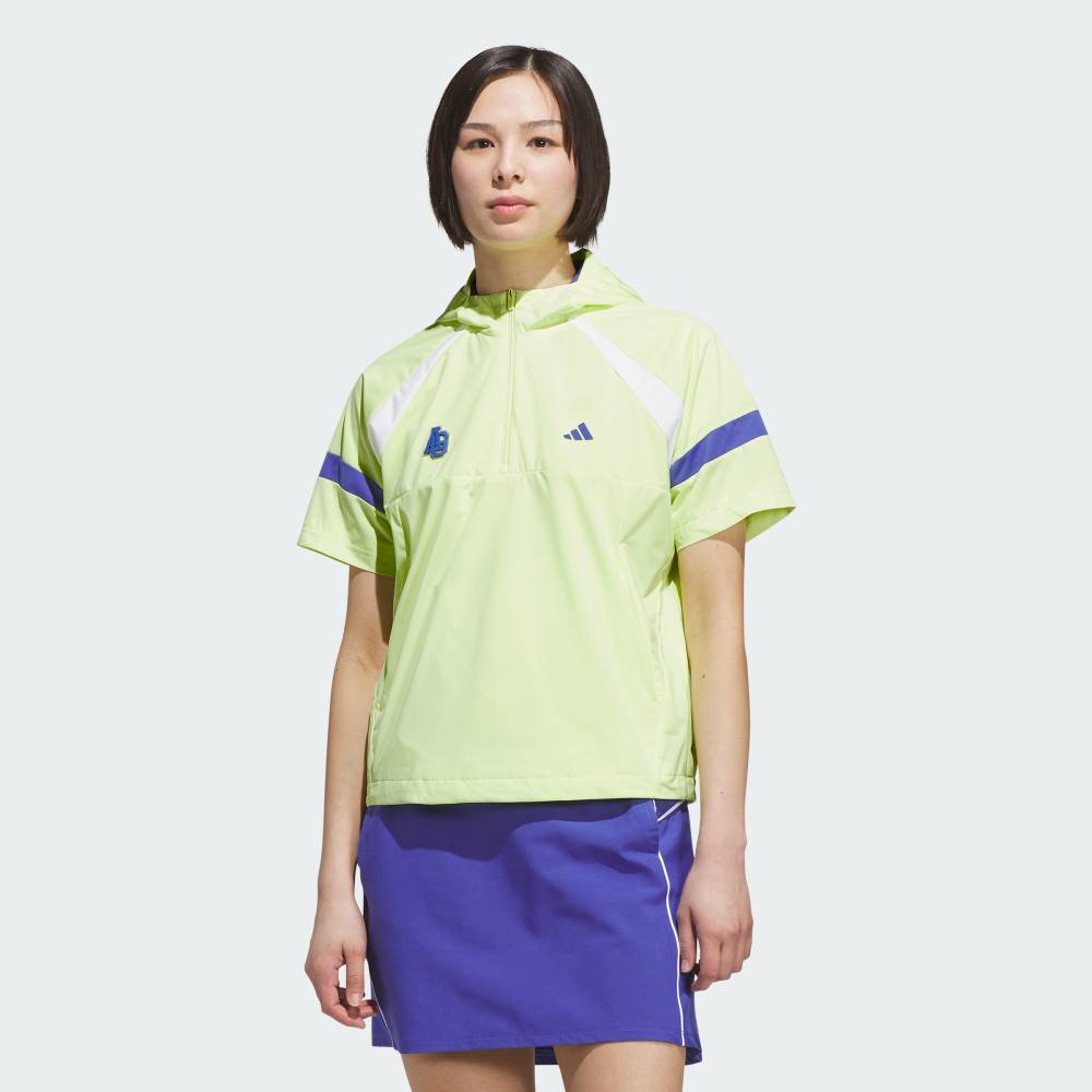 【公式】アディダス adidas 返品可 ゴルフ ハーフジップ フード付きアノラックジャ...