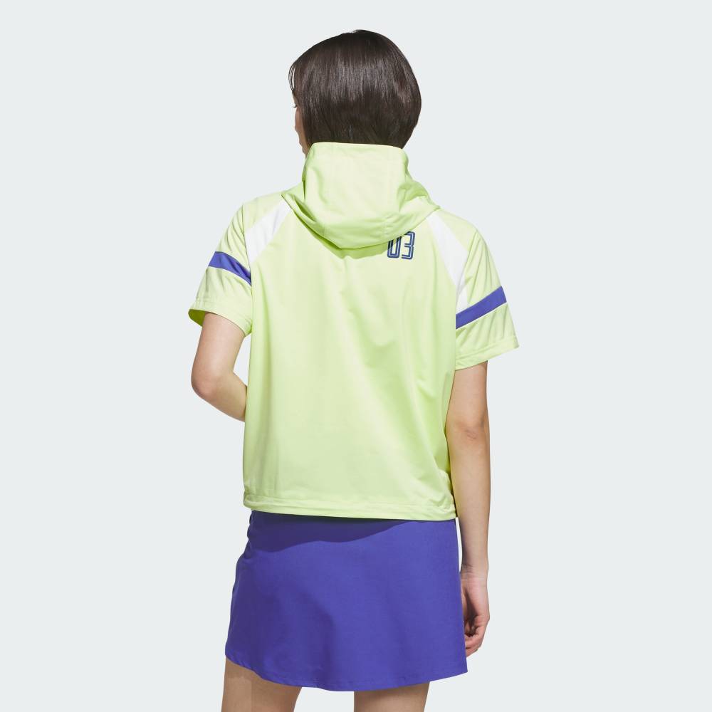 【公式】アディダス adidas 返品可 ゴルフ ハーフジップ フード付きアノラックジャ...