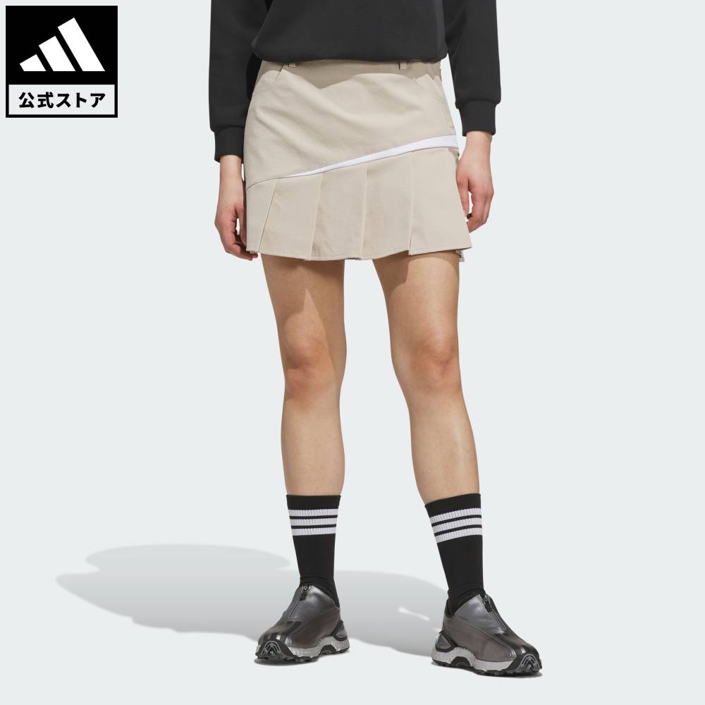 【公式】アディダス adidas 返品可 ゴルフ ツイストニット プリーツスカート パフォーマンス レディース ウェア・服 スカート ベージュ KG2211
