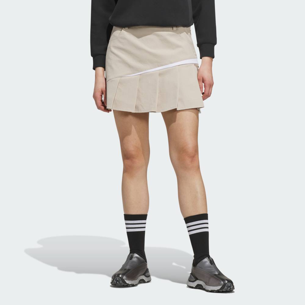 【公式】アディダス adidas 返品可 ゴルフ ツイストニット プリーツスカート パフォーマンス レディース ウェア・服 スカート ベージュ KG2211