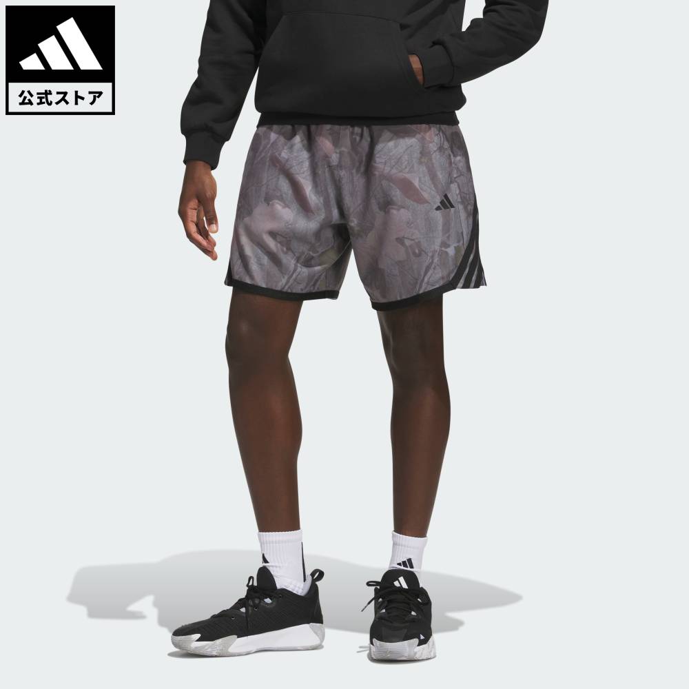 ADIDAS - 【公式】アディダス adidas 返品可 ソーシャルギフト対象 バスケットボール ADIDAS CRAZY LITE CAMO AOP SHORT パフォーマンス ユニセックス ウェア・服 ショートパンツ・短パン ベージュ KG4790