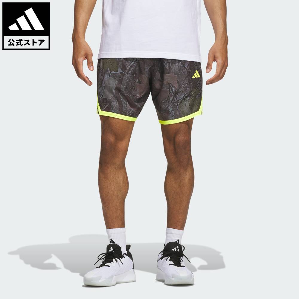 ADIDAS - 【公式】アディダス adidas 返品可 ソーシャルギフト対象 バスケットボール ADIDAS CRAZY LITE CAMO AOP SHORT パフォーマンス ユニセックス ウェア・服 ショートパンツ・短パン 黒 ブラック KG4791