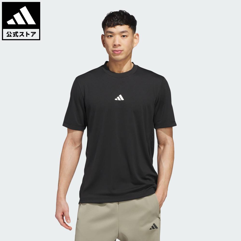 ADIDAS - 【公式】アディダス adidas 返品可 バスケットボール パフォーマンス Tシャツ パフォーマンス ユニセックス ウェア・服 Tシャツ 黒 ブラック KG4812