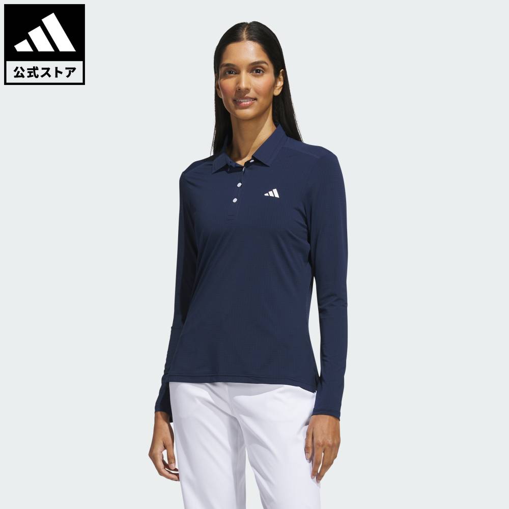 Brand：パフォーマンスSports：ゴルフCategory：ウェア・服【27cg】【color:ブルー】【size:J/XS】 【size:J/S】 【size:J/M】 【size:J/L】 【size:J/XL】 【size:J/2XL】 スポーツブランドアディダス公式ショップアルティメット365 ツアー クライマクール ポロシャツハイレベルな機能性と快適さをゴルフウェアに求めるプレーヤーにふさわしい、長袖ポロシャツ。クライマクール+テクノロジーによる高度なクーリング機能が、緻密なエンジニアリングと高機能素材を通じて、涼しくドライな着用感とブレないパフォーマンスを実現。圧着加工のプラケットと端正でクラシックな襟が品格を添え、レギュラーフィットがスムーズでナチュラルなスイングを後押しする。胸のパフォーマンスロゴが、洗練されたルックなポロシャツ。優れた品質と確かな機能を重視するゴルファーにとって、頼れる定番アイテムとなる一着。一つひとつのディテールまでプレーを意識して開発された、アディダスならではの現代的なゴルフウェアをコースで実感しよう。クライマクール+テクノロジーを搭載し、涼しくドライ、かつ集中力を妨げないパフォーマンスをサポートするポロシャツ。レギュラーフィットボタンプラケット、襟ナイロン87% / ポリウレタン13%クライマクール+テクノロジー商品番号：KH4358色：Collegiate Navyモデル：G1960スポーツ：ゴルフテクノロジー：クライマクールSize胸囲うしろ着丈袖丈袖口幅J/SJ/MJ/LJ/XLJ/2XL85cm89cm93cm96cm102cm59cm59cm60cm60cm61cm58cm58cm58cm58cm58cm18cm18cm19cm19cm19cm※ 上記の数値はそれぞれのサイズにおける製品の寸法を表しています。※ 商品によっては、表示の寸法から若干の誤差（1～2cm）が発生する場合があります。※ 同じサイズでも、製品の素材の特徴やデザインによって着用感が異なる場合があります。Other Color