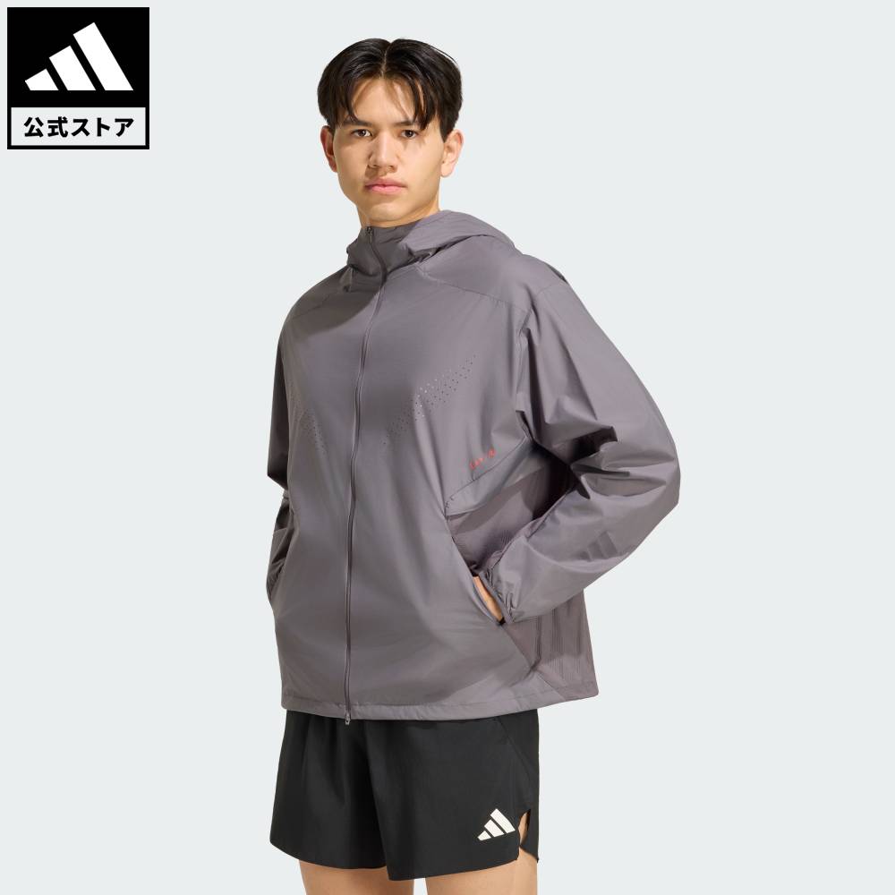 【公式】アディダス adidas 返品可 ソーシャルギフト対象 ランニング DAY//Ø ランニング ジャケット パフォーマンス メンズ ウェア・服 アウター グレー KU8452