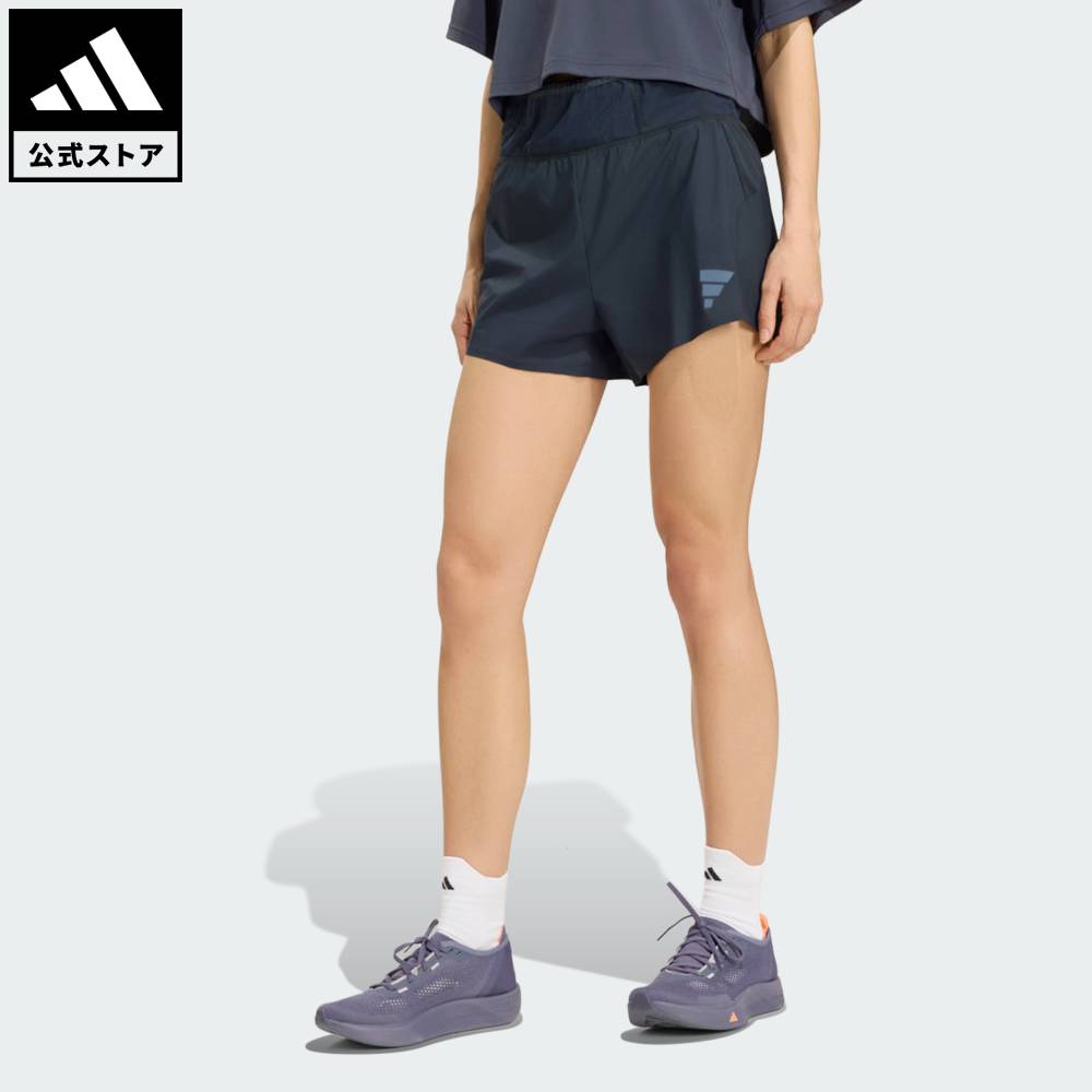 【公式】アディダス adidas 返品可 ランニング DAY//Ø ランニングショーツ パフォーマンス レディース ウェア・服 ショートパンツ・短パン グレー KU8472