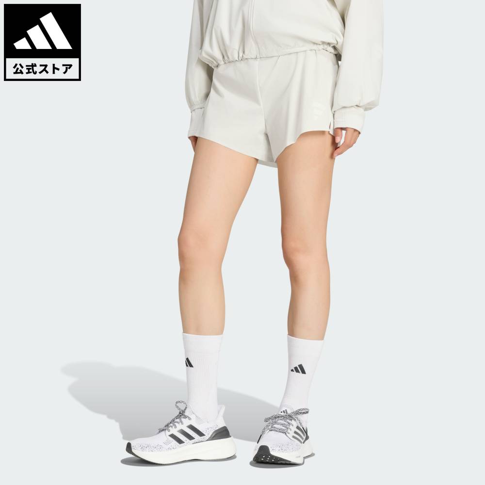 【公式】アディダス adidas 返品可 ランニング DAY//Ø ランニングショーツ パフォーマンス レディース ウェア・服 ショートパンツ・短パン グレー KU8474