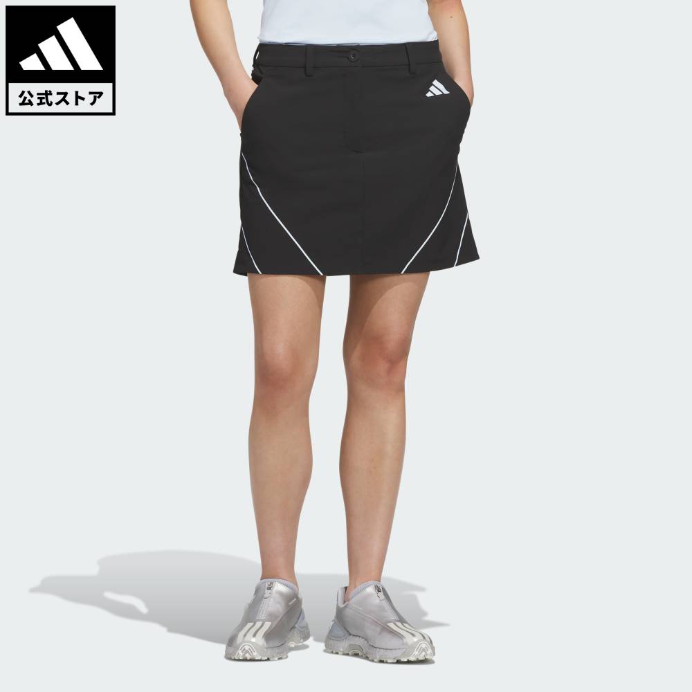 Brand：パフォーマンスSports：ゴルフCategory：ウェア・服【27cg】【color:ブラック】【size:J/XS】 【size:J/S】 【size:J/M】 【size:J/L】 【size:J/XL】 【size:J/2XL】 スポーツブランドアディダス公式ショップコードカオス スカート機能性とファッション性を兼ね備えたコードカオス スカートは、ゴルフ場のどこにいても堂々と着こなせる一着。クラシックなゴルフスタイルをベースに新鮮味を加えた、トレンド感のあるデザイン。可動域のある快適なレギュラーフィットの作りで、パッティングシーンでも、フェアウェイを歩くときもストレスなく過ごせる。耐久性に優れる軽量なウーブンの仕立ては、長時間の外出や普段使いにもぴったり。ゴルフにも、普段使いにも着たくなる、着回しやすい重宝なアイテム。動きやすく、スタイリッシュなレギュラーフィットの軽量スカート。レギュラーフィットポリエステル90%、ポリウレタン10%ウーブン構造商品番号：KX0626色：Blackモデル：WX808スポーツ：ゴルフSizeウエストJ/SJ/MJ/LJ/XLJ/2XL67cm71cm75cm78cm84cm総丈：42cm総丈：42cm総丈：42cm総丈：42cm総丈：43cm※ 上記の数値はそれぞれのサイズにおける製品の寸法を表しています。※ 商品によっては、表示の寸法から若干の誤差（1～2cm）が発生する場合があります。※ 同じサイズでも、製品の素材の特徴やデザインによって着用感が異なる場合があります。Other Color