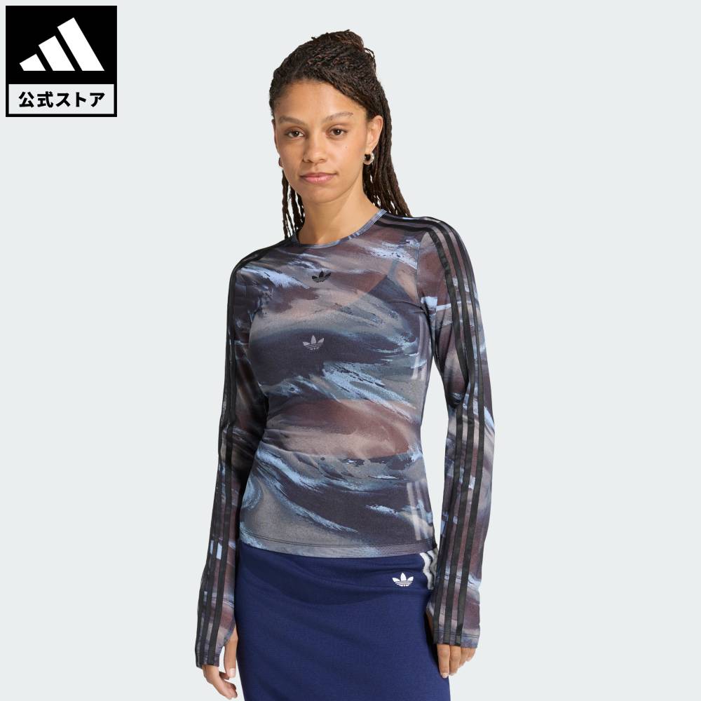 【公式】アディダス adidas 返品可 ライフスタイル グラフィック メッシュ Tシャツ オリジナルス レディース ウェア・服 Tシャツ 緑 グリーン LE8315
