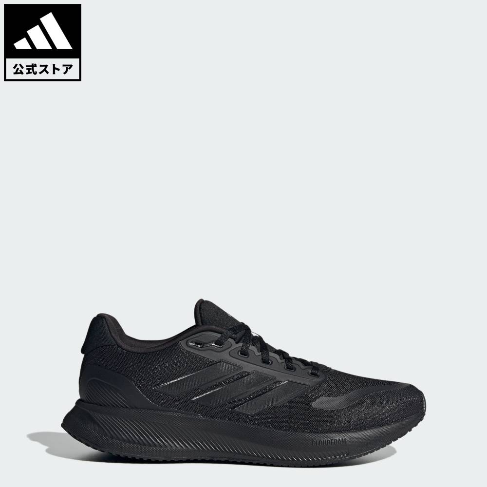 【50％OFFクーポン対象 07/04 20:00～07/11 01:59】 【公式】アディダス adidas 返品可 ランニング コアランナー 5 ランニング / CORERUNNER 5 Running パフォーマンス メンズ シューズ・靴 スニーカー 黒 ブラック IE8812