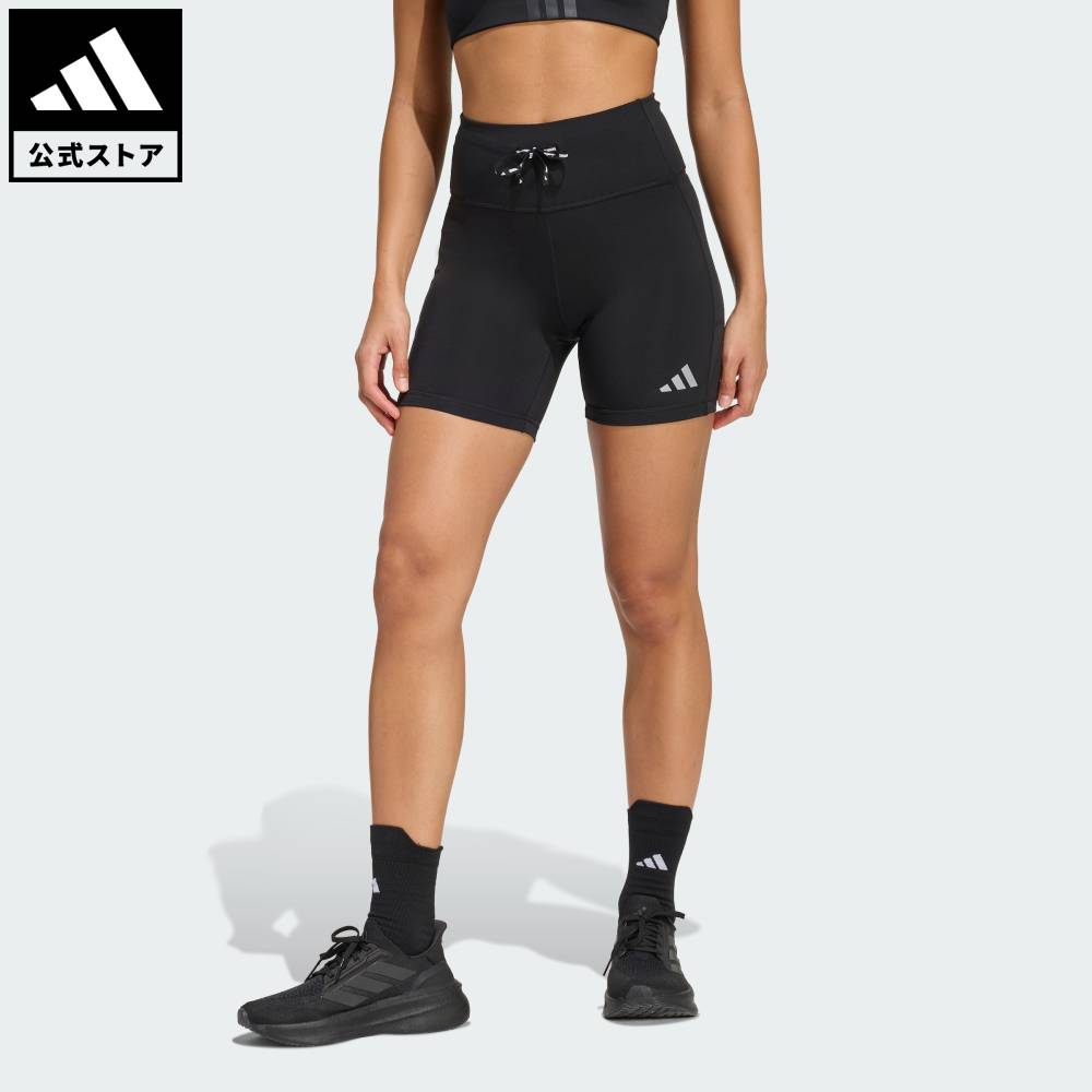 【公式】アディダス adidas 返品可 ソーシャルギフト対象 ランニング ラン エッセンシャルズ ショート レギンス パフォーマンス レディース ウェア・服 タイツ・レギンス 黒 ブラック KA0148