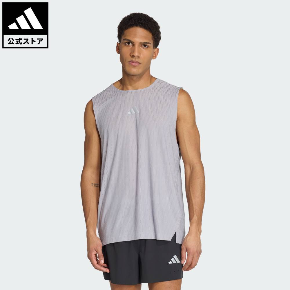 Brand：パフォーマンスSports：ランニングCategory：ウェア・服【27cg】【color:グレー】【size:J/S】 【size:J/M】 【size:J/L】 【size:J/XL】 【size:J/2XL】 【size:J/3XL】 スポーツブランドアディダス公式ショップADI365 クライマクール+ エンジニアード タンクトップ暑さが厳しい日のランに頼れる、ADI365 クライマクール+ エンジニアード タンクトップ。負荷の高いランでも、クールで快適な着用感を保つ。クライマクール+テクノロジーが汗を吸収・拡散し、クールでドライな状態をキープ。汗をかきやすい部位に合わせた高度なニット設計で、吸汗・速乾性をサポートする。リフレクター仕様のパフォーマンスロゴとバーをあしらい、スタイルだけでなく、ランニングへのこだわりも映し出すアディダスのタンクトップ。クールでドライな着心地をサポートする、クライマクール+を搭載したタンクトップ。レギュラーフィットラウンドネック本体：ポリエステル100%トランスファーニットジャカード構造クライマクール+テクノロジー商品番号：KS6083色：Glory Grey / Slateモデル：P4900スポーツ：ランニングテクノロジー：ヒートレディ クライマクールSize胸囲うしろ着丈J/SJ/MJ/LJ/XLJ/2XLJ/3XL96cm101cm103cm108cm114cm121cm68cm69cm69cm70cm72cm73cm※ 上記の数値はそれぞれのサイズにおける製品の寸法を表しています。※ 商品によっては、表示の寸法から若干の誤差（1～2cm）が発生する場合があります。※ 同じサイズでも、製品の素材の特徴やデザインによって着用感が異なる場合があります。Other Color