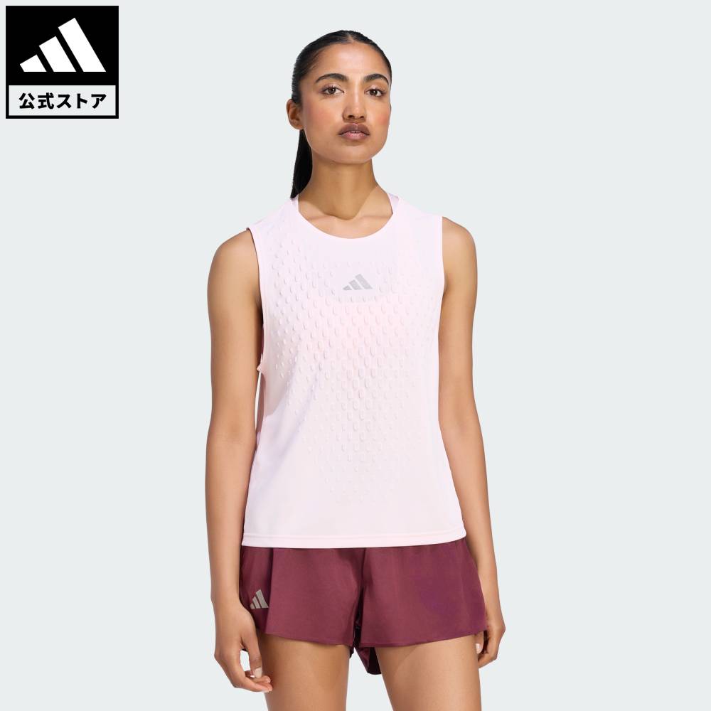 【ポイント20倍 10/24 20:00～10/30 23:59】 【公式】アディダス adidas 返品可 テニス クライマクール+ 3D テニス タンク プロ パフォーマンス レディース ウェア・服 タンクトップ ピンク KV7702 【PTU】