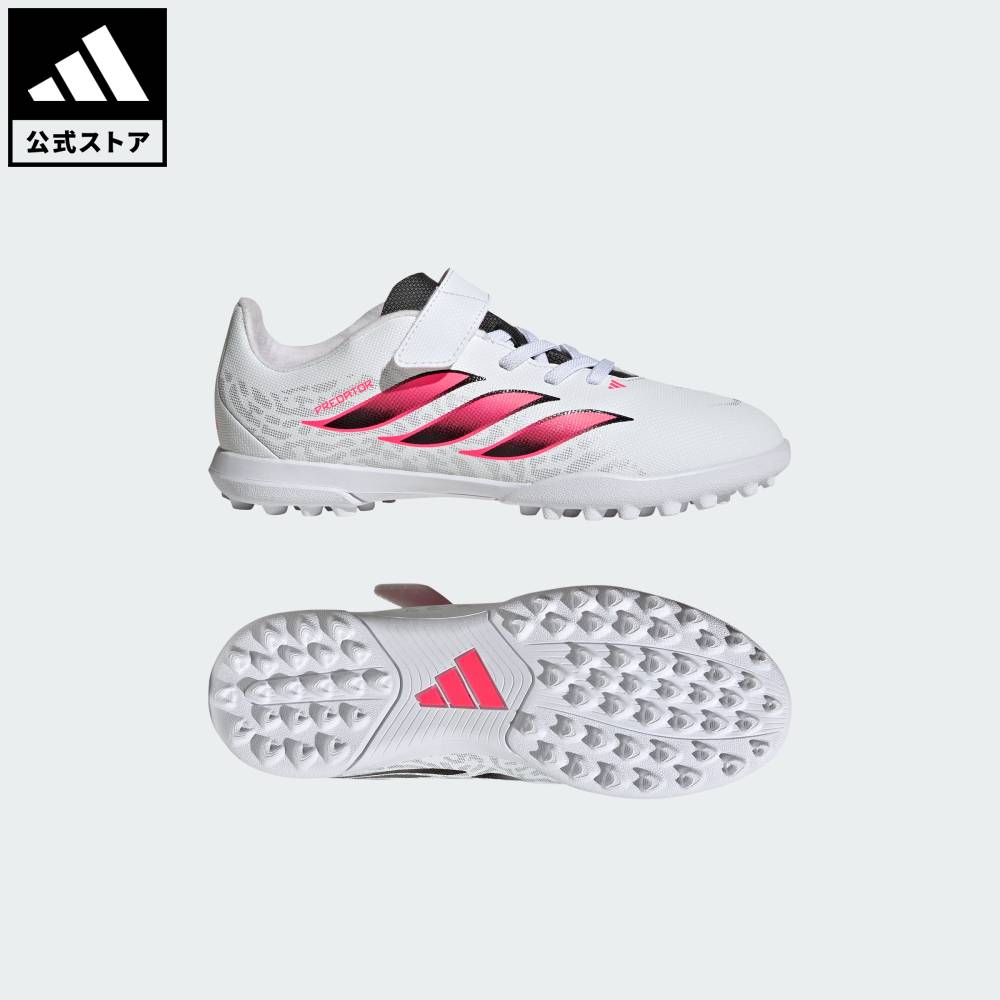 アディダス adidas 返品可 サッカー キッズ プレデター CLUB 面ファスナー TF / ターフ用（トレーニングシューズ） / Predator Club Hook & Loop Turf Football Boots Kids パフォーマンス キッズ／子供用 シューズ・靴 スポーツシューズ 白 ホワイト IH2076