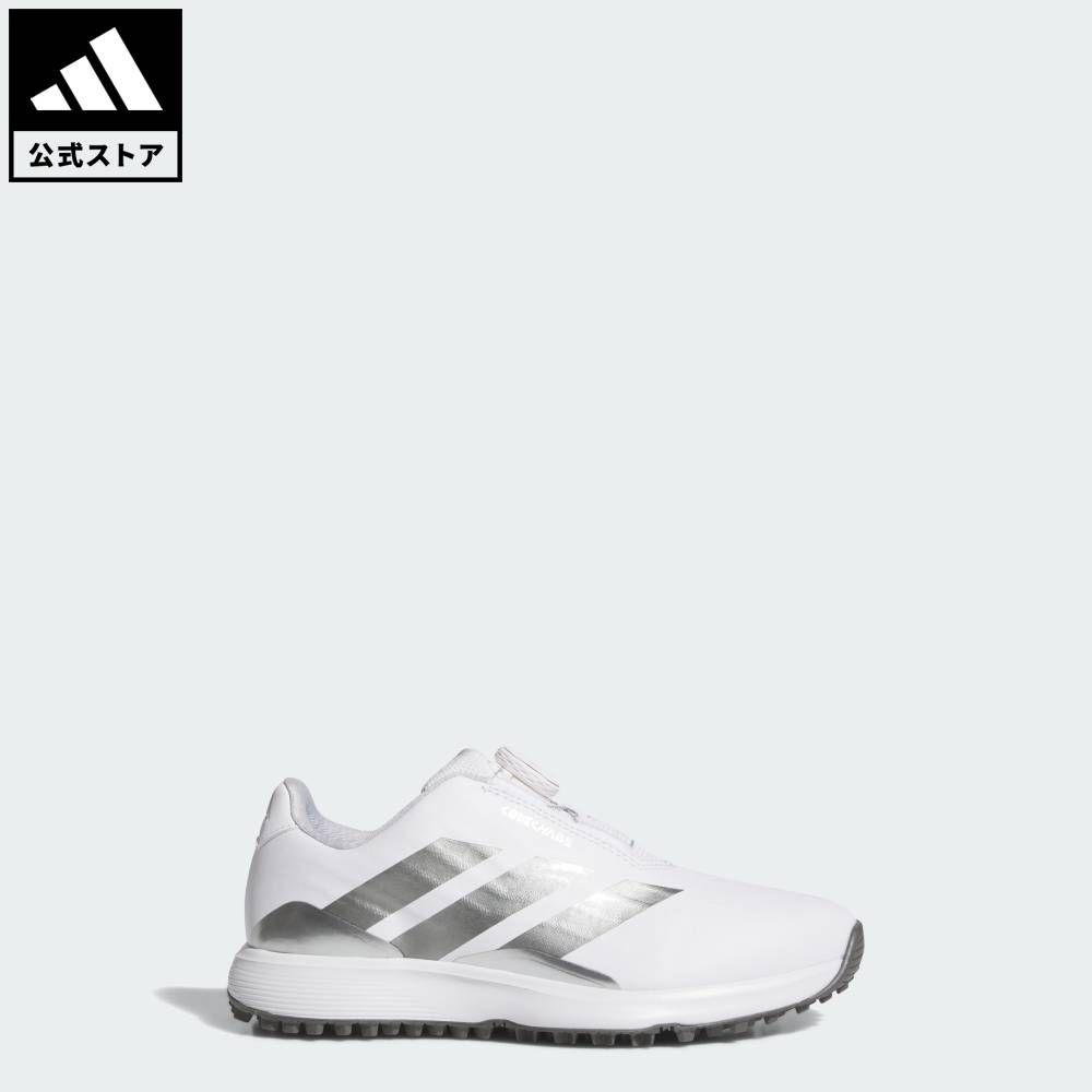 アディダス adidas 返品可 ゴルフ ジュニア コードカオス ボア スパイクレス ゴルフ / JUNIOR CODECHAOS BOA SPIKELESS GOLF パフォーマンス キッズ／子供用 シューズ・靴 スニーカー 白 ホワイト KI5747