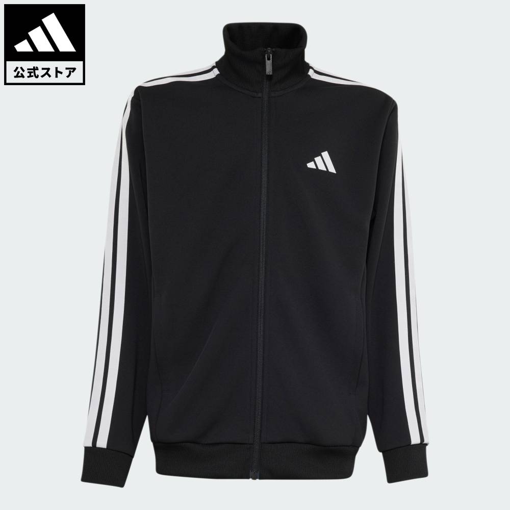【ポイント20倍 10/24 20:00～10/30 23:59】 【公式】アディダス adidas 返品可 ライフスタイル K 3S WU JKT スポーツウェア キッズ／子供用 ウェア・服 ジャージ 黒 ブラック KU6461 【PTU】