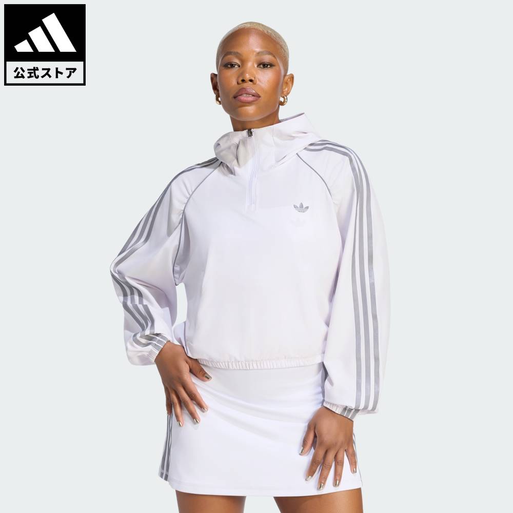 【公式】アディダス adidas 返品可 ジム・トレーニング アディダス オリジナルス スポート カバーアップ オリジナルス レディース ウェア・服 スウェット（トレーナー） 紫 パープル KT7084